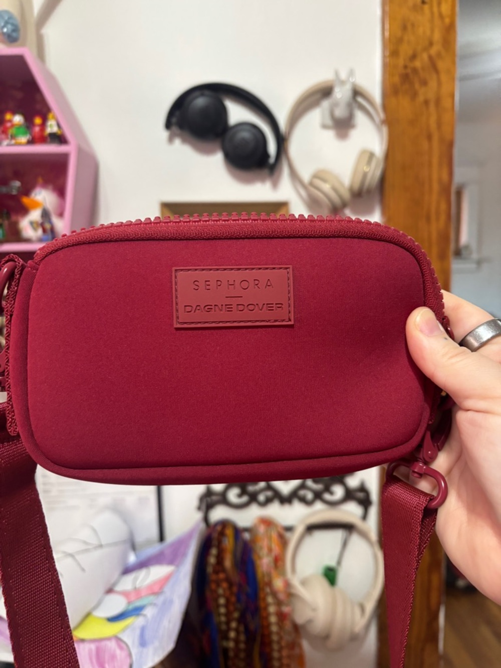 Dagne Dover Limited Edition Sephora Burgundy Compact Belt Bag